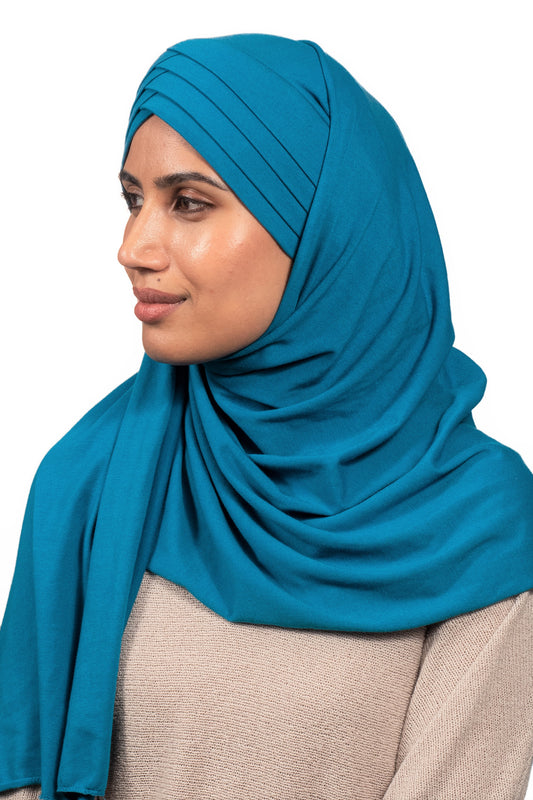Blue - Rose Petal Hijab