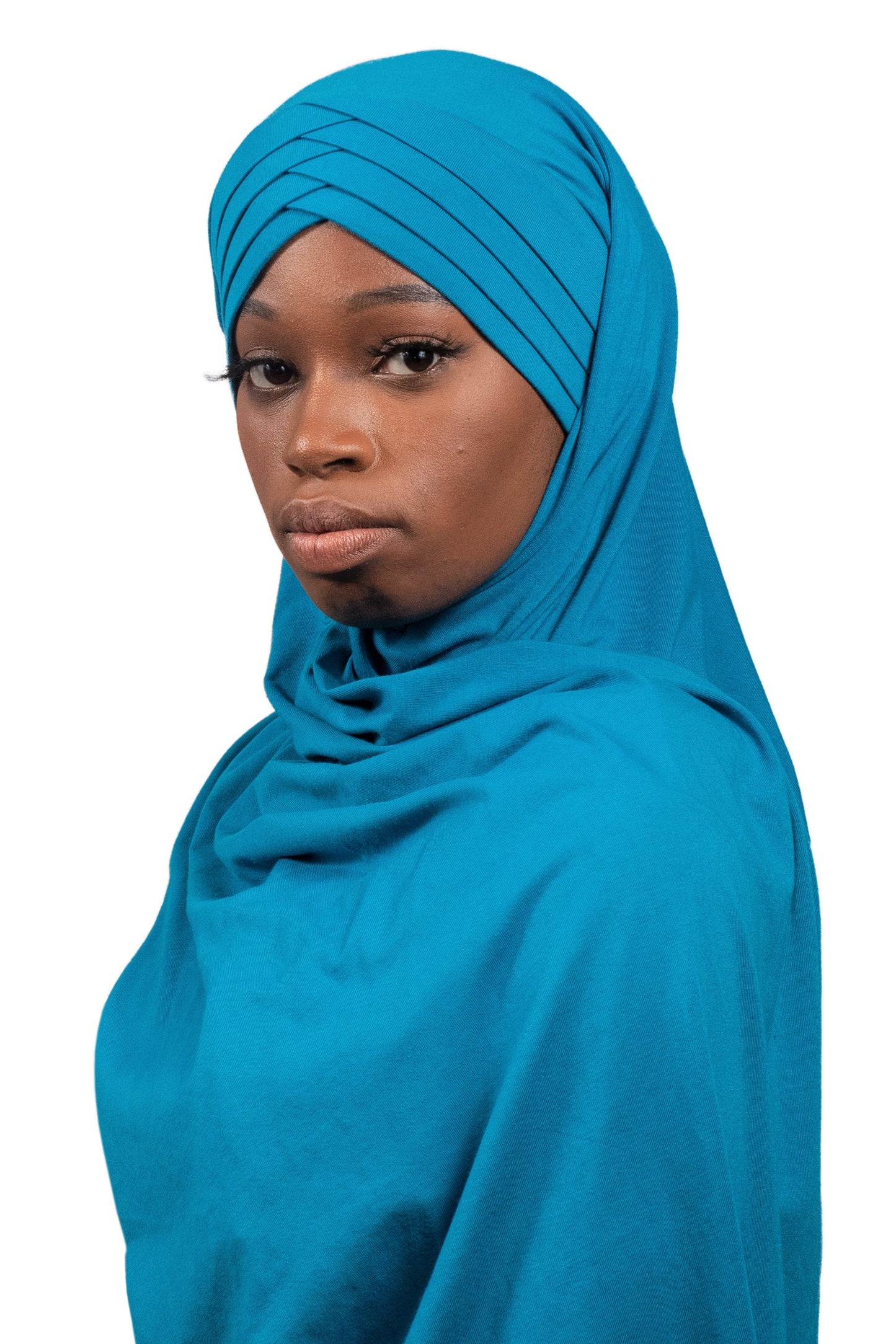 Blue - Rose Petal Hijab