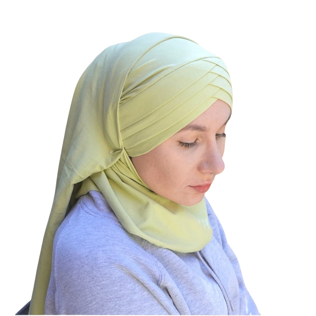 Lime - Rose Petal Hijab