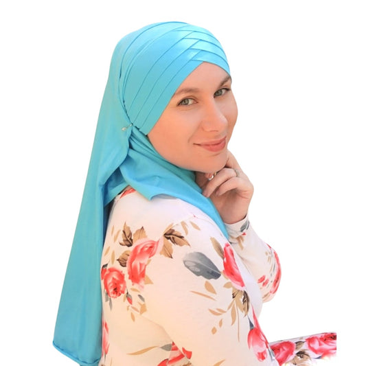 Light Blue - Rose Petal Hijab
